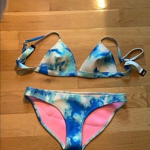 Triangl Bikini Tie Dye - Small Top Medium Bottom